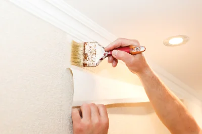 Pose de papier peint à Montory — revêtements muraux et toiles de verre